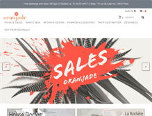 Tablet Screenshot of oranjade.com